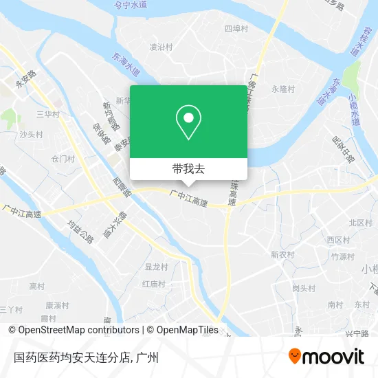 国药医药均安天连分店地图