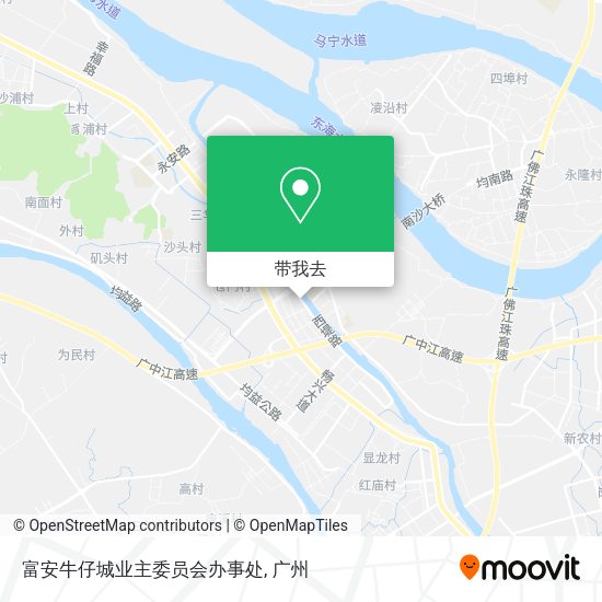 富安牛仔城业主委员会办事处地图