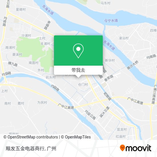 顺发五金电器商行地图