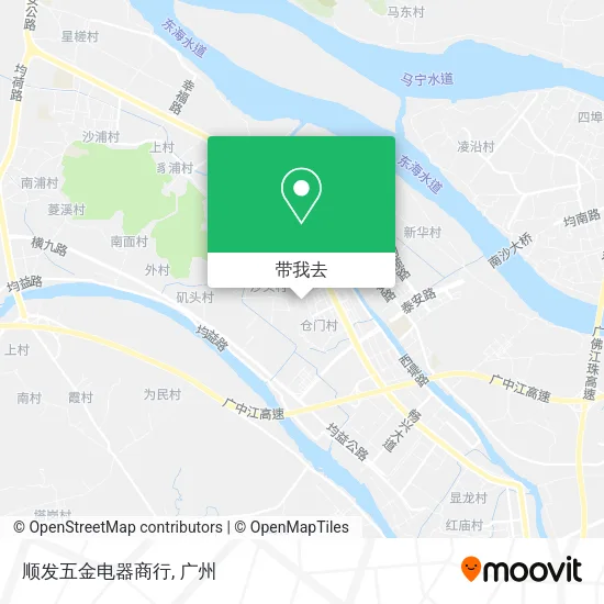 顺发五金电器商行地图