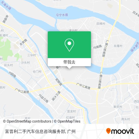 富晋利二手汽车信息咨询服务部地图