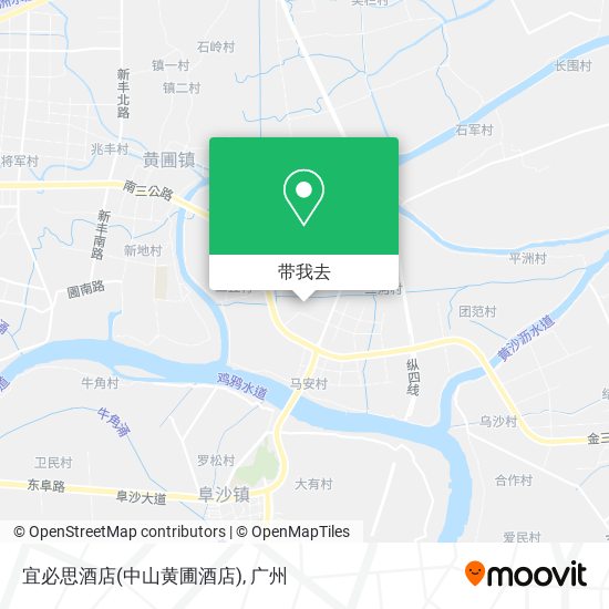 宜必思酒店(中山黄圃酒店)地图