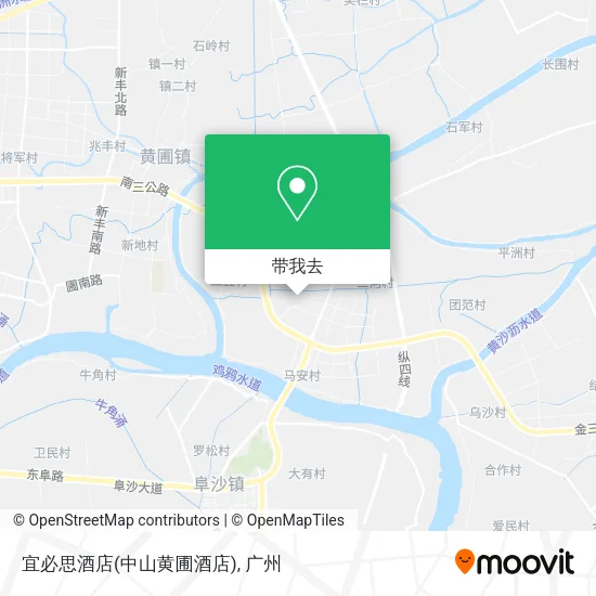 宜必思酒店(中山黄圃酒店)地图