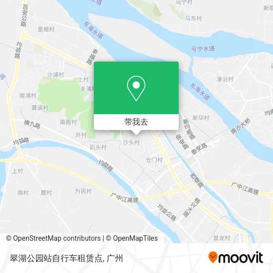 翠湖公园站自行车租赁点地图