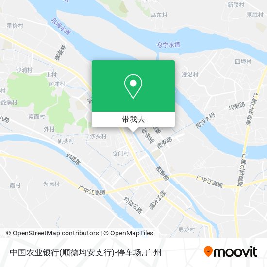 中国农业银行(顺德均安支行)-停车场地图