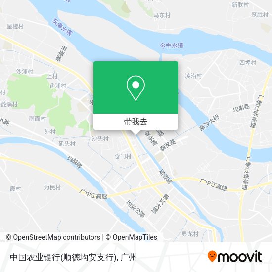 中国农业银行(顺德均安支行)地图