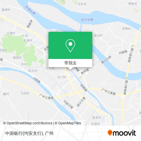 中国银行(均安支行)地图