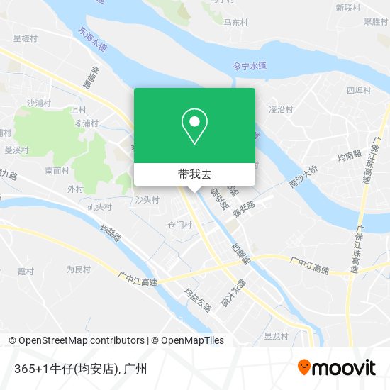 365+1牛仔(均安店)地图