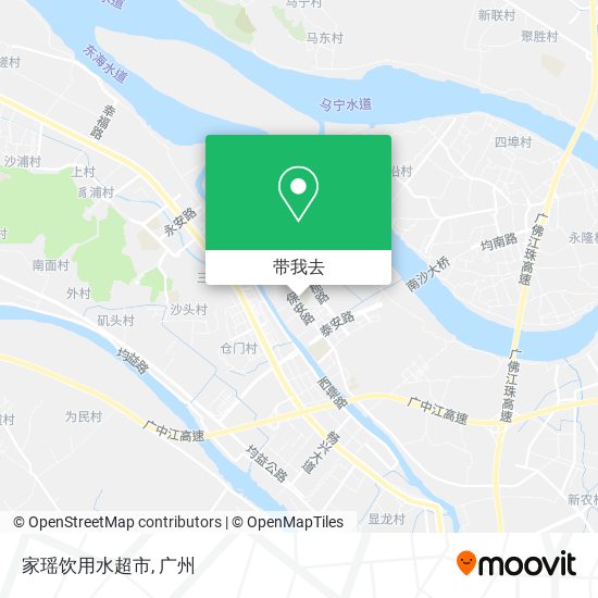 家瑶饮用水超市地图