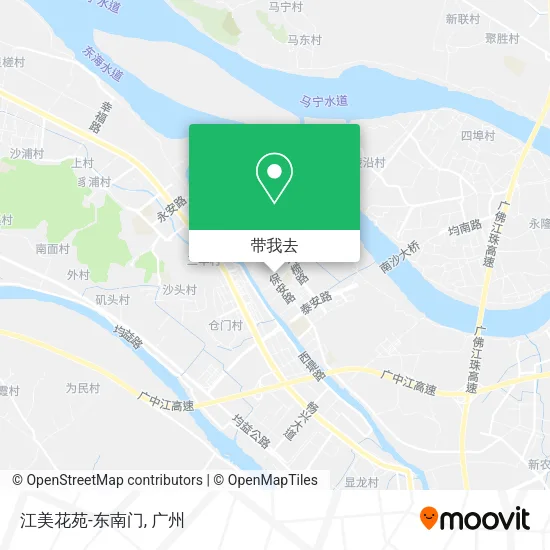 江美花苑-东南门地图