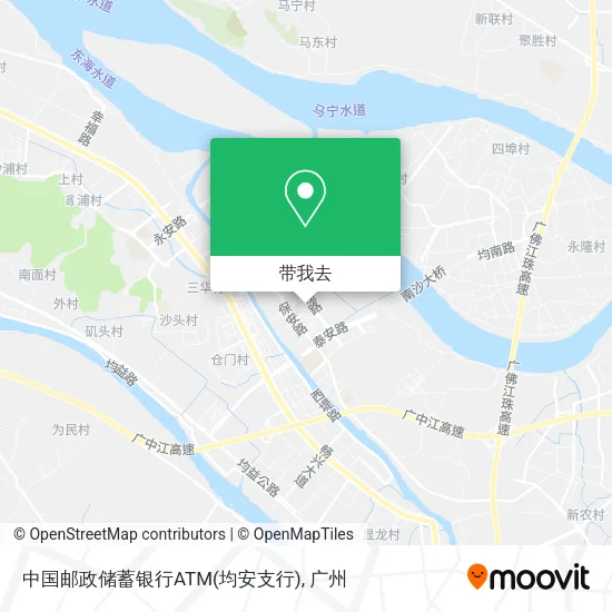 中国邮政储蓄银行ATM(均安支行)地图