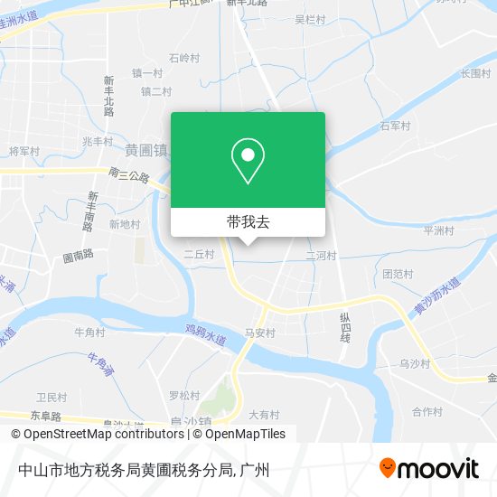 中山市地方税务局黄圃税务分局地图