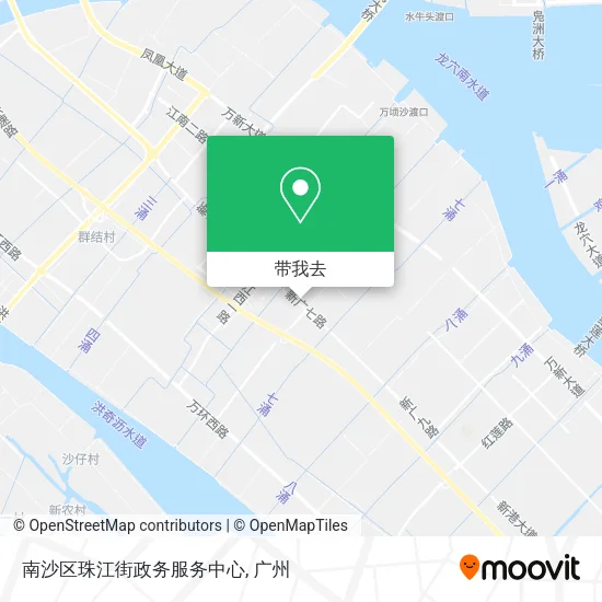 南沙区珠江街政务服务中心地图