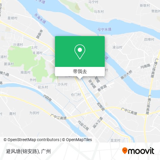 避风塘(锦安路)地图