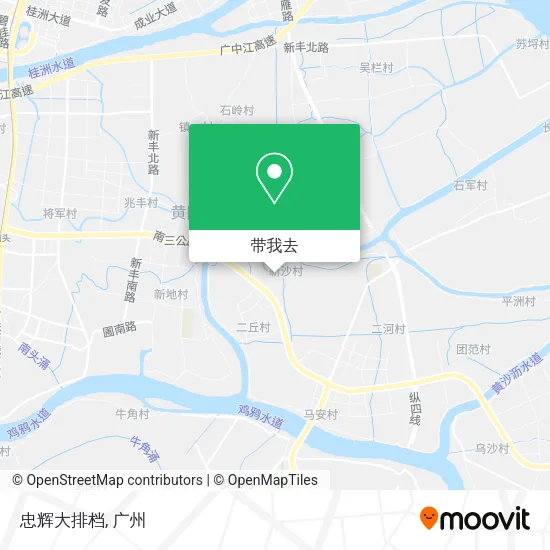 忠辉大排档地图