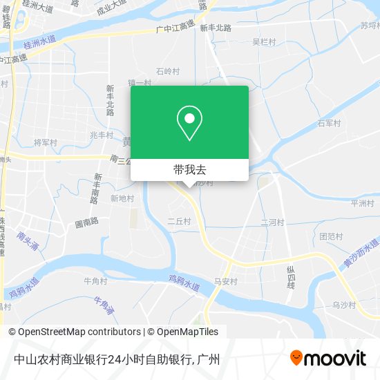 中山农村商业银行24小时自助银行地图