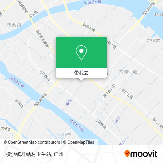 横沥镇群结村卫生站地图