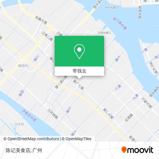 陈记美食店地图