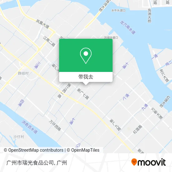 广州市瑞光食品公司地图