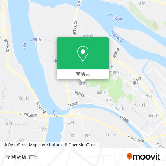坚利药店地图