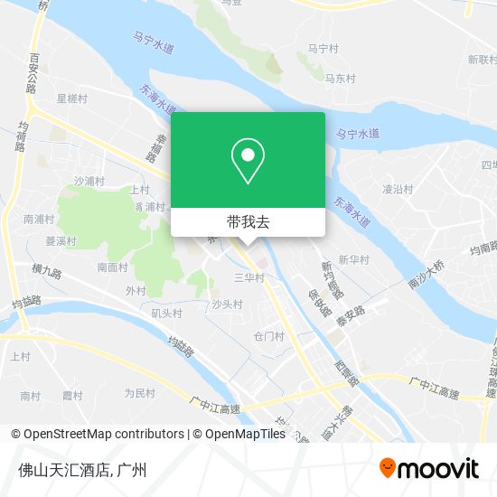 佛山天汇酒店地图