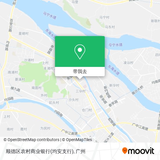顺德区农村商业银行(均安支行)地图