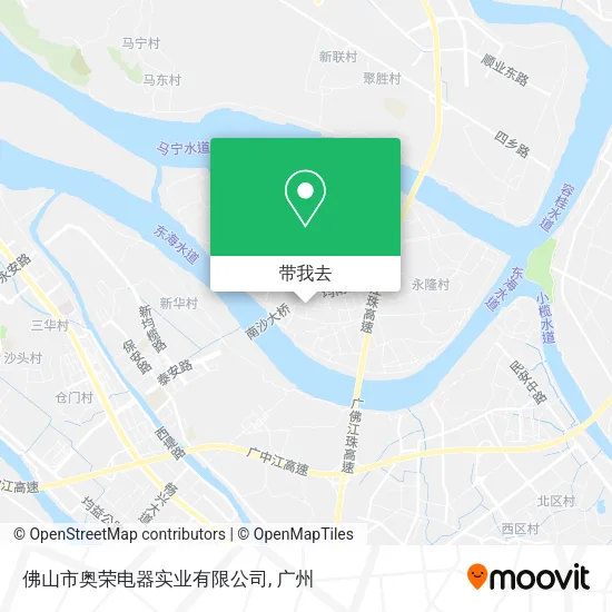 佛山市奥荣电器实业有限公司地图