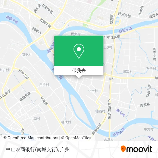 中山农商银行(南城支行)地图