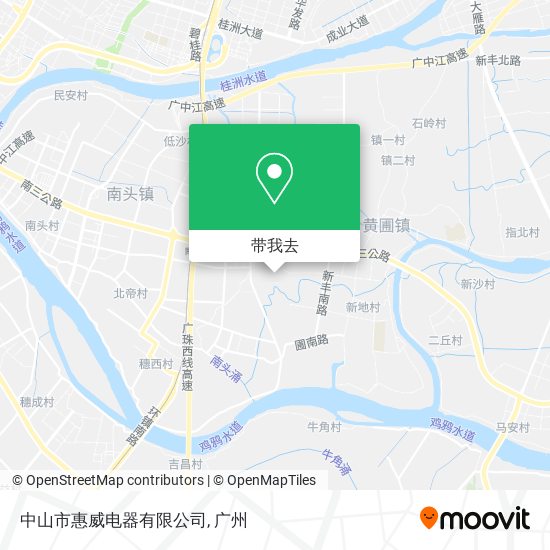 中山市惠威电器有限公司地图