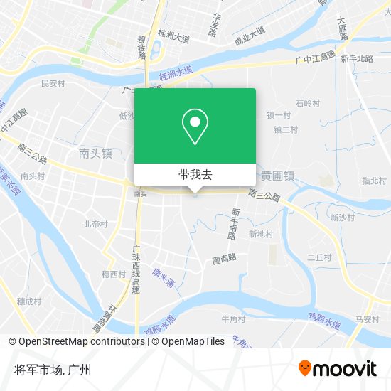 将军市场地图