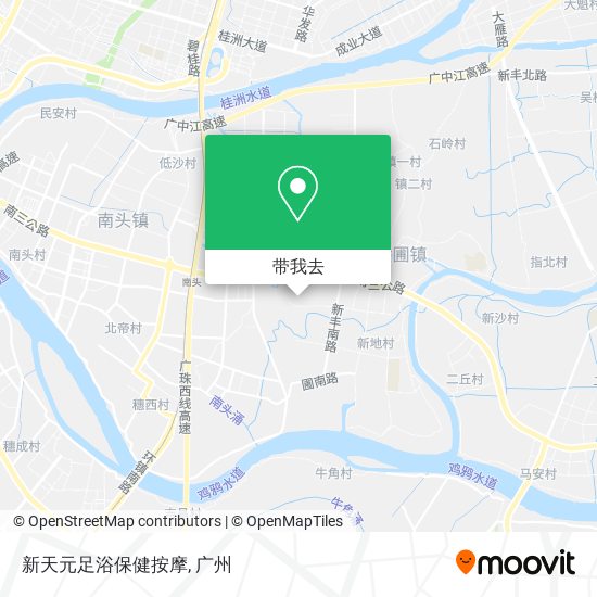 新天元足浴保健按摩地图