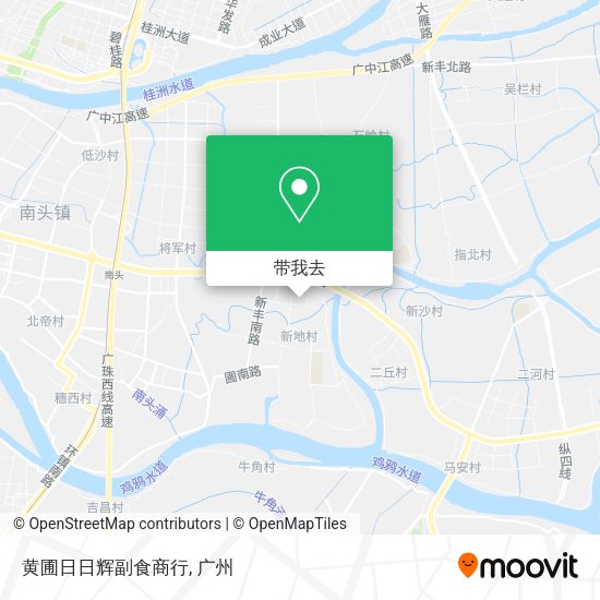 黄圃日日辉副食商行地图