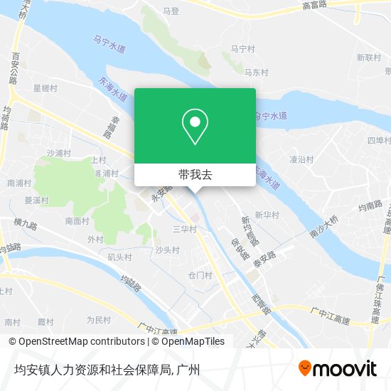 均安镇人力资源和社会保障局地图