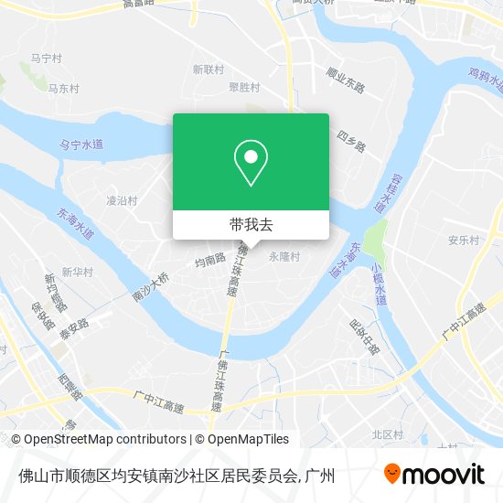 佛山市顺德区均安镇南沙社区居民委员会地图