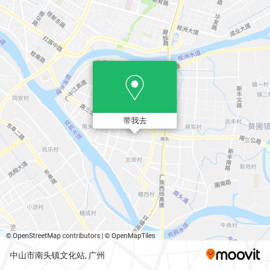 中山市南头镇文化站地图