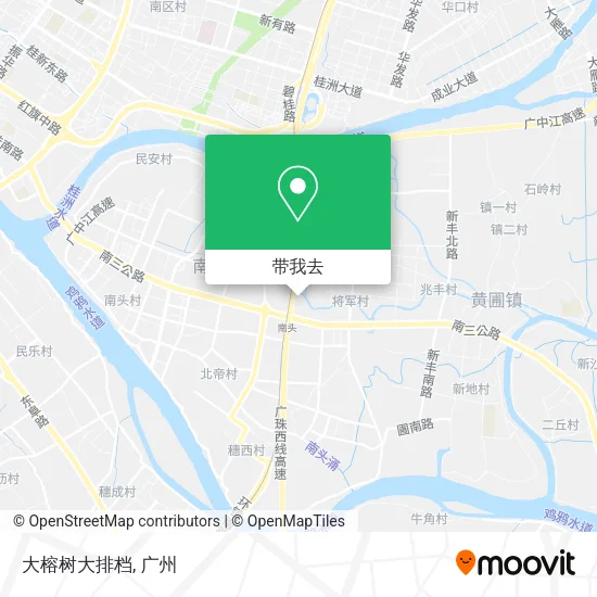 大榕树大排档地图