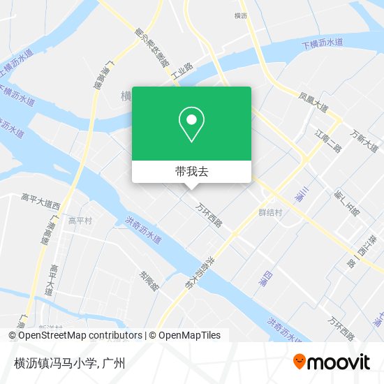 横沥镇冯马小学地图
