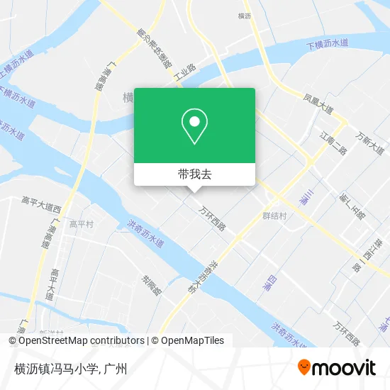 横沥镇冯马小学地图