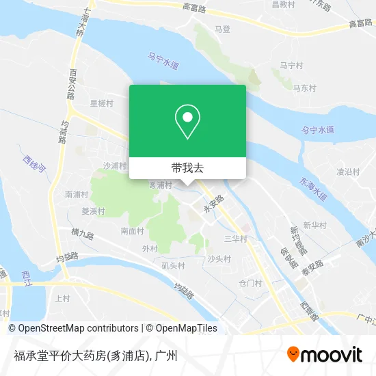 福承堂平价大药房(豸浦店)地图