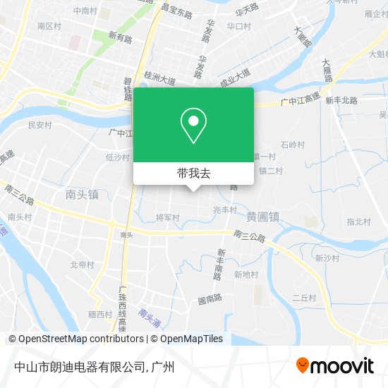 中山市朗迪电器有限公司地图