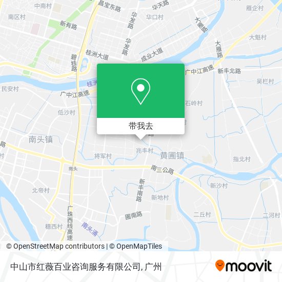 中山市红薇百业咨询服务有限公司地图