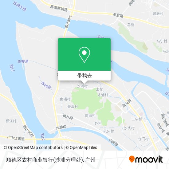 顺德区农村商业银行(沙浦分理处)地图