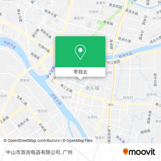 中山市首吉电器有限公司地图
