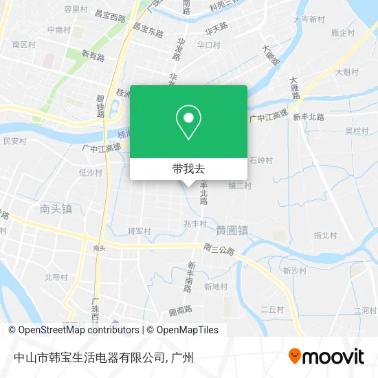 中山市韩宝生活电器有限公司地图