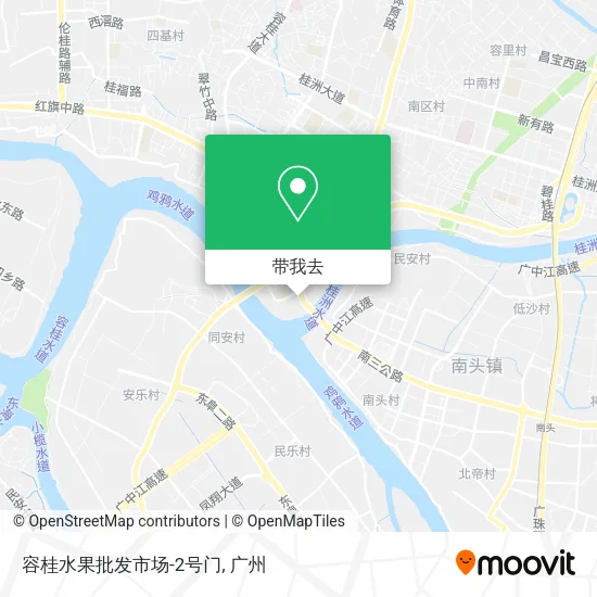 容桂水果批发市场-2号门地图