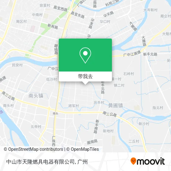 中山市天隆燃具电器有限公司地图