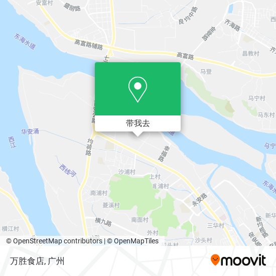 万胜食店地图
