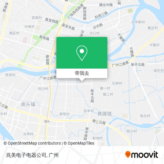 兆美电子电器公司地图