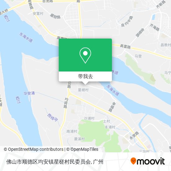 佛山市顺德区均安镇星槎村民委员会地图