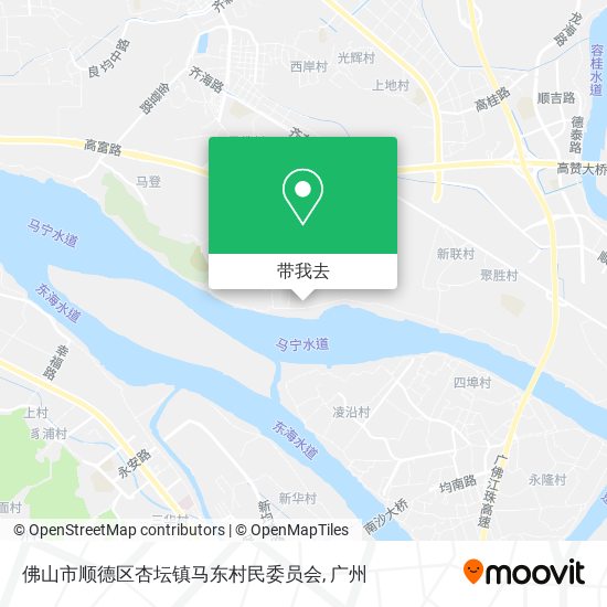 佛山市顺德区杏坛镇马东村民委员会地图